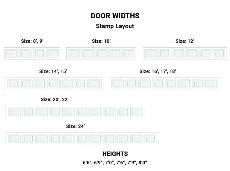 Traditional Raised Panel door widths
