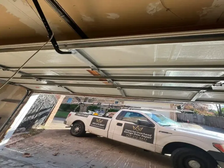 imperial overhead garage door truck arriving in allen tx
