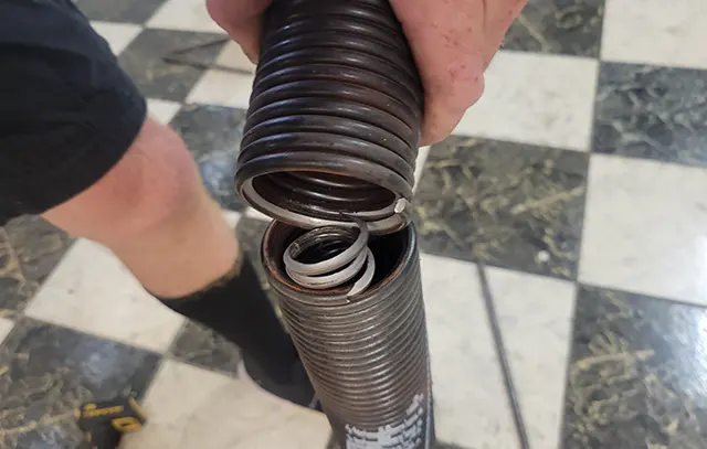 DIY garage door with springs repair