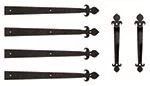 garage door hardware kit fleur de lis