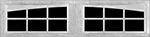 12 Lite Arched (SC) 9800 garage door window