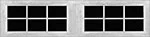 12 Lite Square (SC) 9800 garage door window