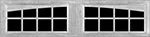 16 Lite Arched (SC) 9800 garage door window