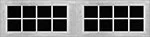 16 Lite Square (SC) 9800 garage door window