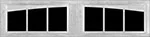 6 lite arched (SC) 9800 garage door window