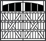 7101 clydesdale grooved 4-Section Arched