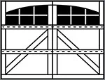 7102 appaloosa diagonal 3-Section Arched