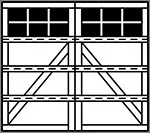 7102 appaloosa diagonal 4-Section Square