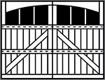 7102 appaloosa grooved 3 Section Arched