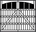 7103 mustang plain grooved 4 section arched