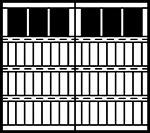 7103 mustang plain grooved 4 section square