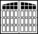7104 palomino narrow 4 section arched