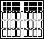 7104 palomino narrow 4 section square