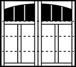 7400 delmar 4-section arched