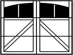 7410 saratoga 3-section arched