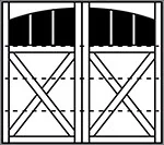 7411 belmont 4-section arched