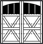 7412 derby 4-section arched
