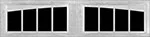 8 Lite Arched (SC) 9800 garage door window