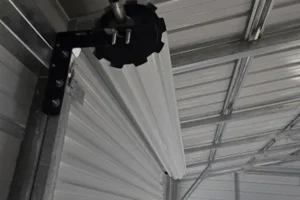 Roll-up sheet garage door